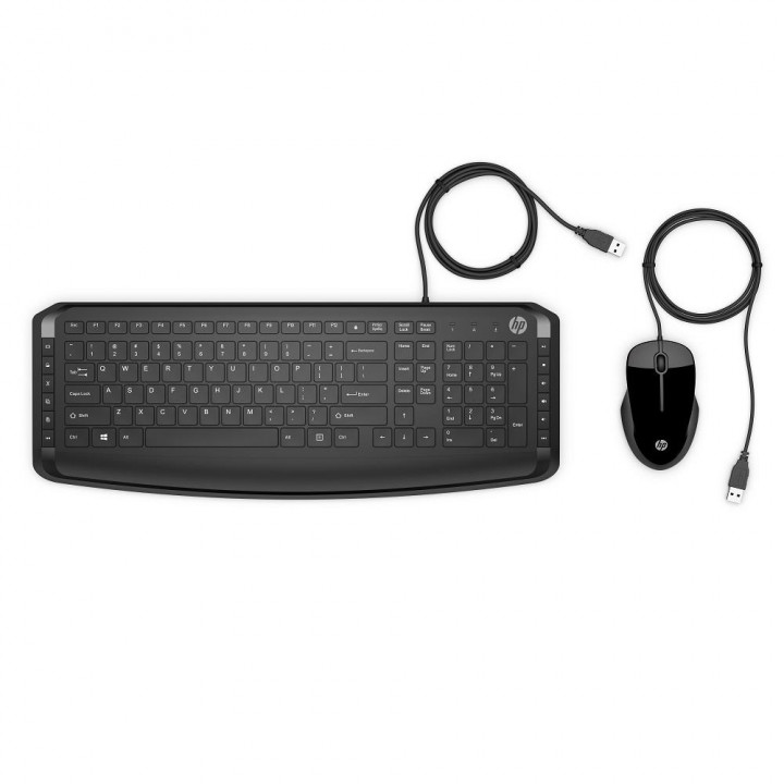 Teclado e Mouse HP Pavilion 200, USB, 1600DPI, Preto - 9DF28AA