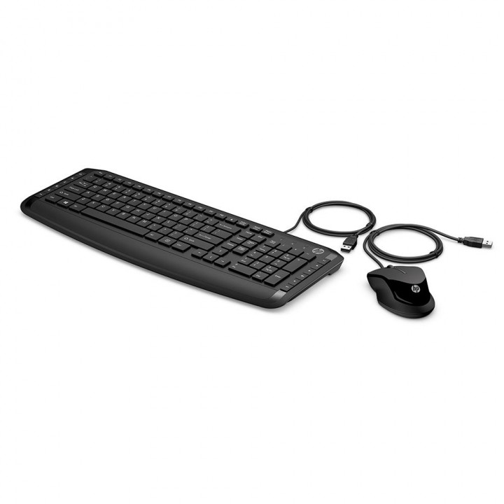 Teclado e Mouse HP Pavilion 200, USB, 1600DPI, Preto - 9DF28AA