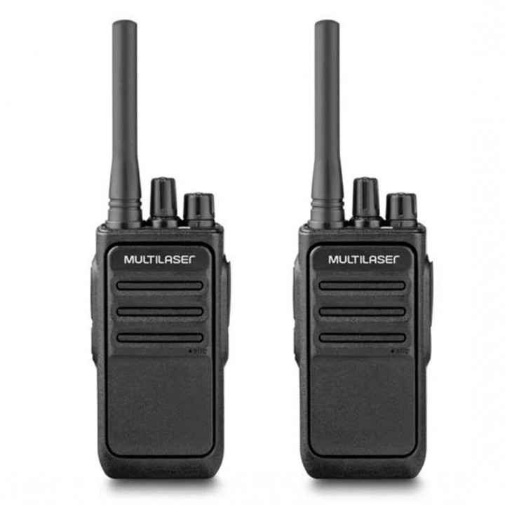 RADIO COMUNICADOR MULTILASER WALKIE TALKIE ATÉ 2KM PRETO - RE020