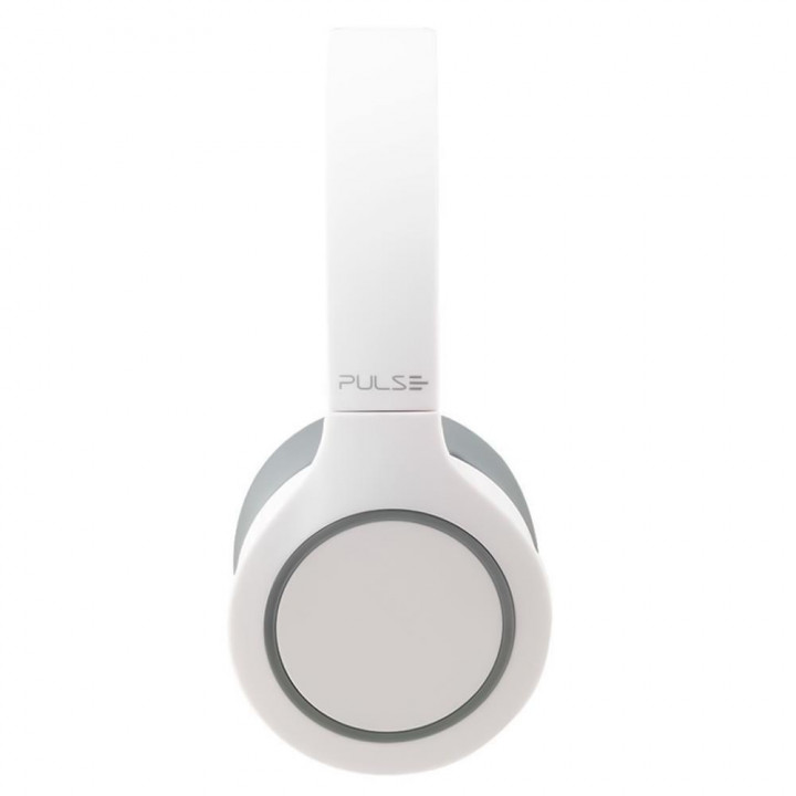 Fone de Ouvido Pulse Head Beats, Bluetooth 5.0, Branco e Cinza - PH341