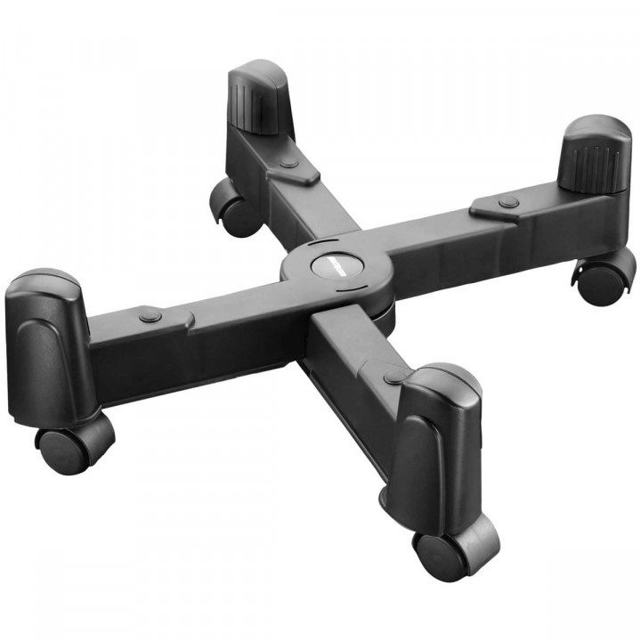 SUPORTE PARA GABINETE MULTILASER COM RODAS AJUSTAVEL PRETO - AC019