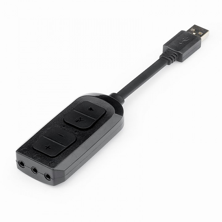 Adaptador Áudio Stereo Redragon Circe, USB, Preto - HA100
