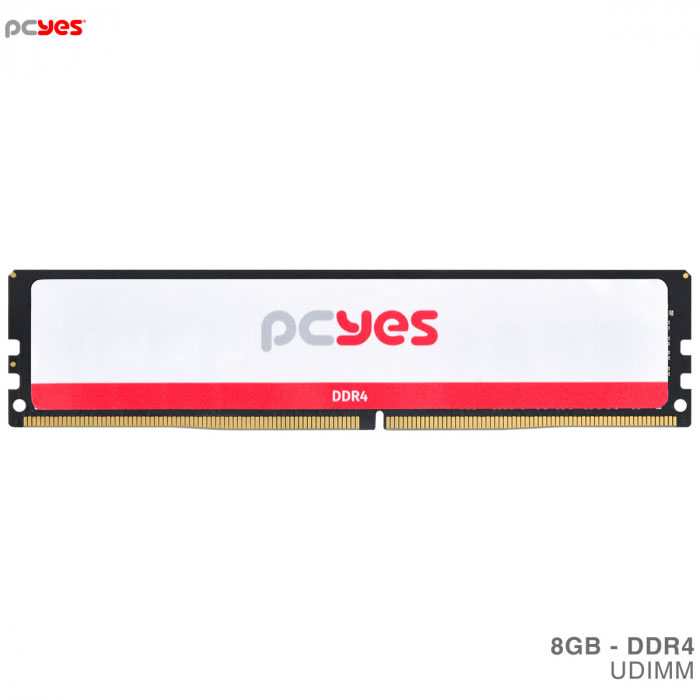 Memória PCyes, 8GB, 2400MHz, DDR4, UDIMM - PM082400D4
