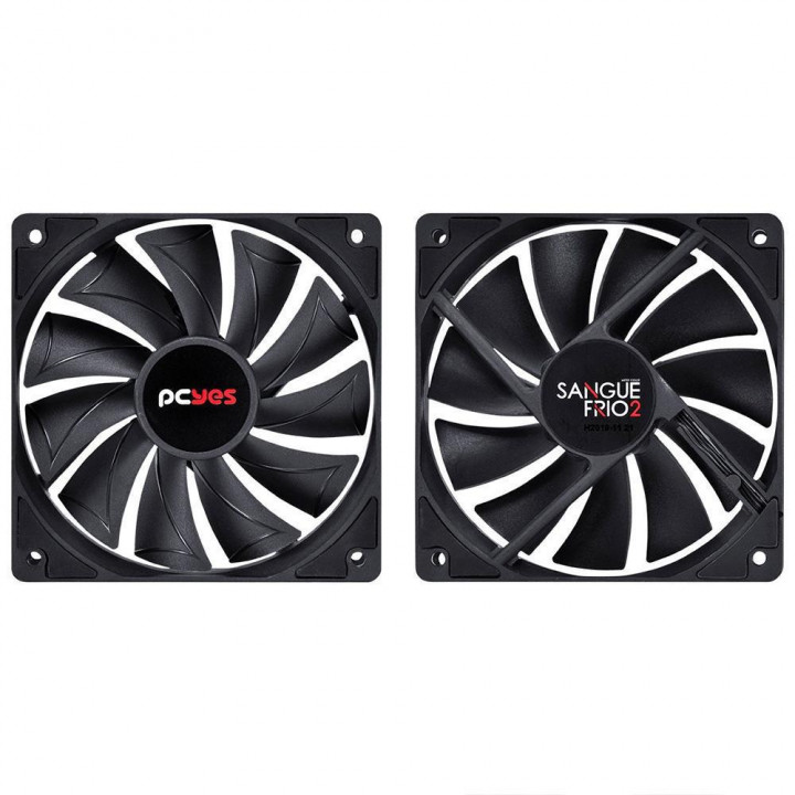 Water Cooler Gamer PCYes Sangue Frio 2, 240mm, Preto - PSF2240H40PTSL