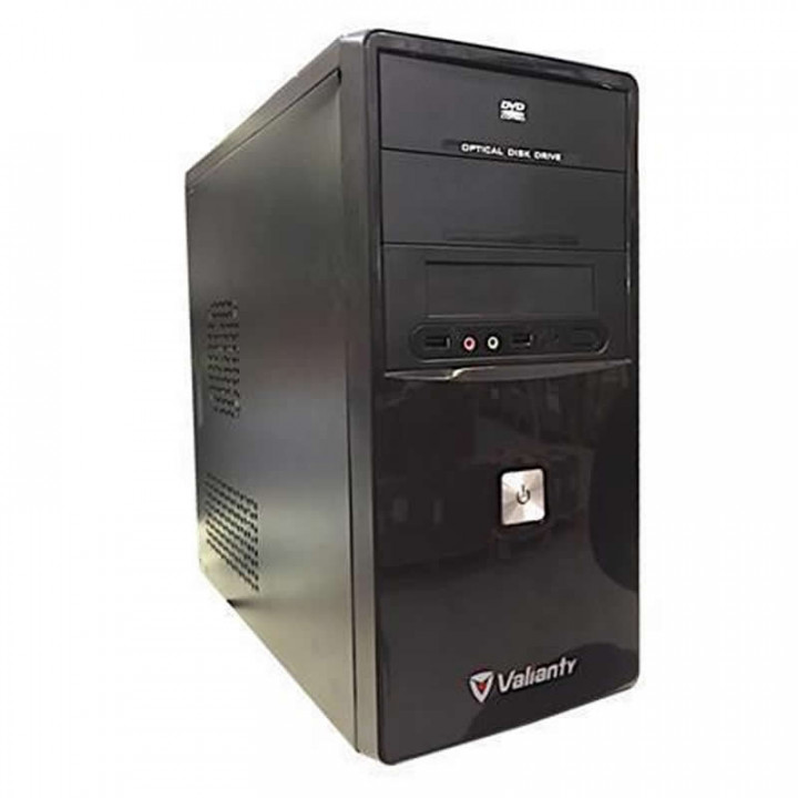 Gabinete Valianty P003X1, ATX 2 Baias, Preto, Sem Fonte - CKDP003X1