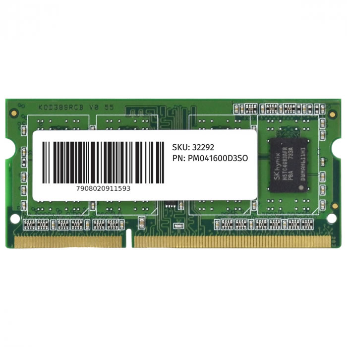 Memória Para Notebook PCyes, 4GB, 1600MHz, DDR3, SODIMM - PM041600D3SO