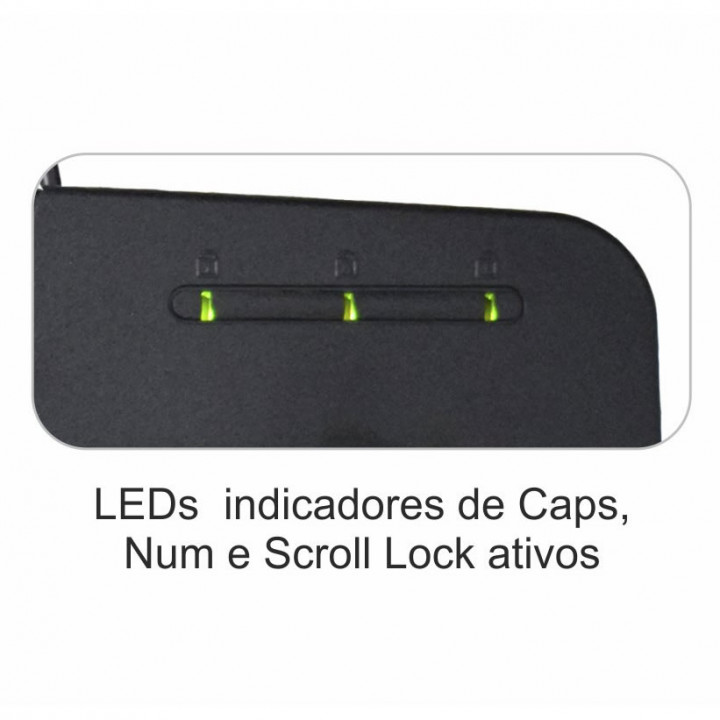Teclado K-Mex KM-2928U, Multimidia, USB, ABNT2, Preto - KM2928U00010B0X