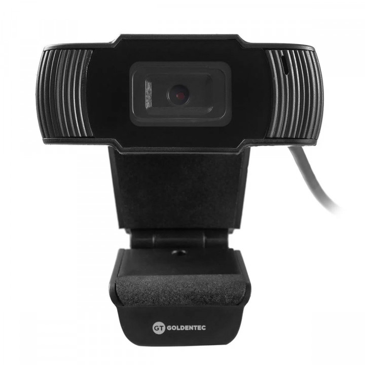 Webcam Goldentec, HD 720P Widescreen, Preto - Goldentec