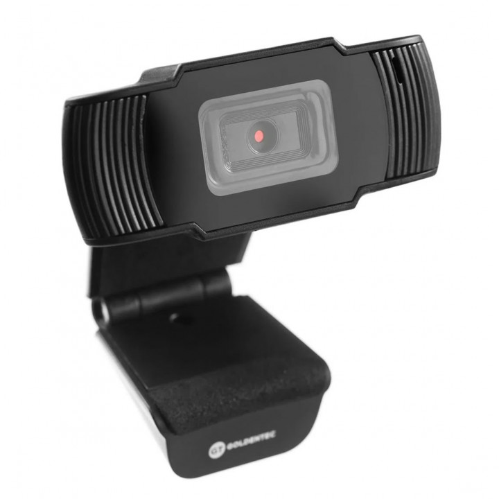 Webcam Goldentec, HD 720P Widescreen, Preto - Goldentec