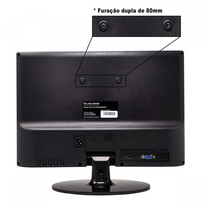 Monitor Bluecase 15.4" LED, Preto - BM154X5HVW