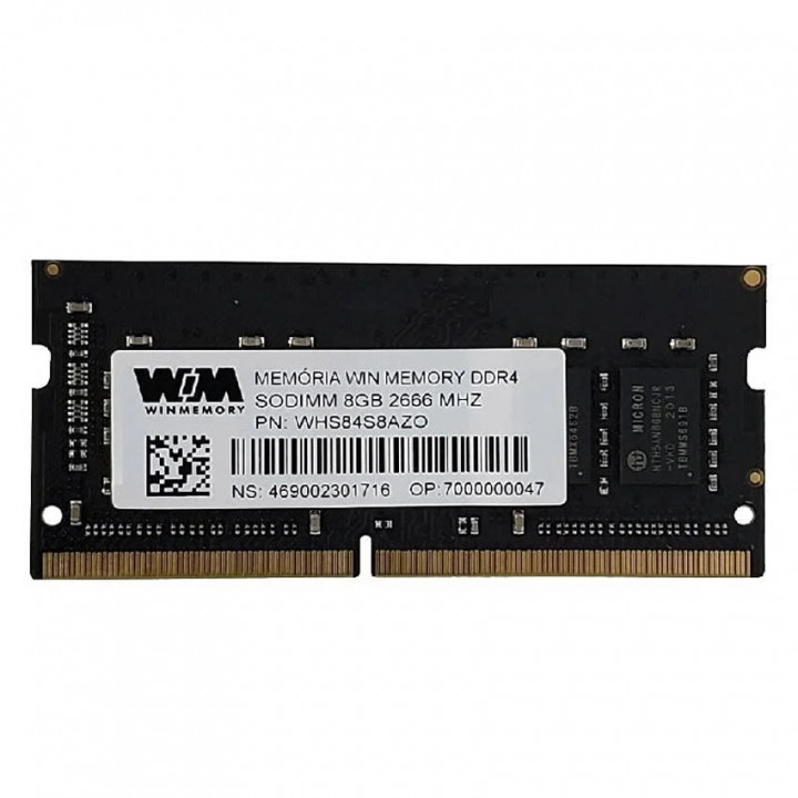 Memória Para Notebook Win Memory, 8GB, 2666MHz, DDR4 - WHS84S8AZ