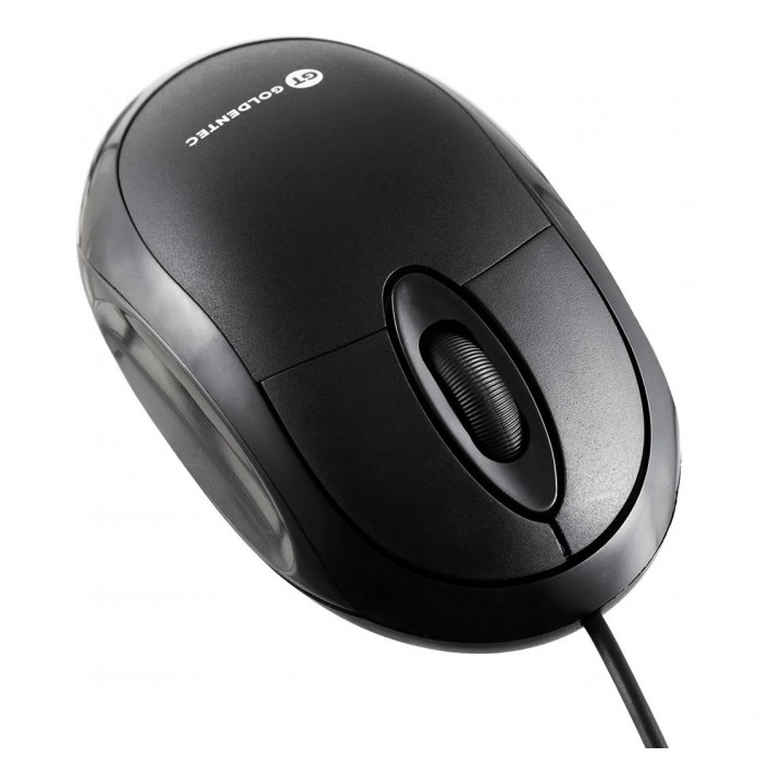 Mouse Goldentec, USB, 3 Botões, 1000DPI, Preto - GT9318