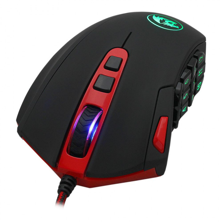 Mouse Gamer Redragon Perdition 3, Chroma RGB, 12400DPI, 18 Botões, USB, Preto - M901-2