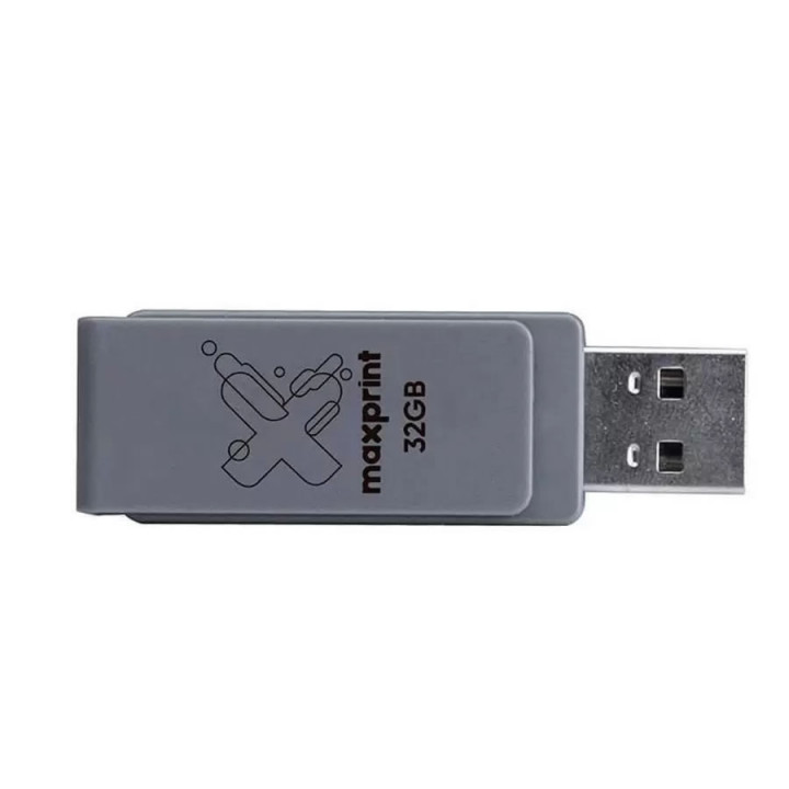 Pen Drine Maxprint Twist 32GB, USB 2.0, Preto - 50000009