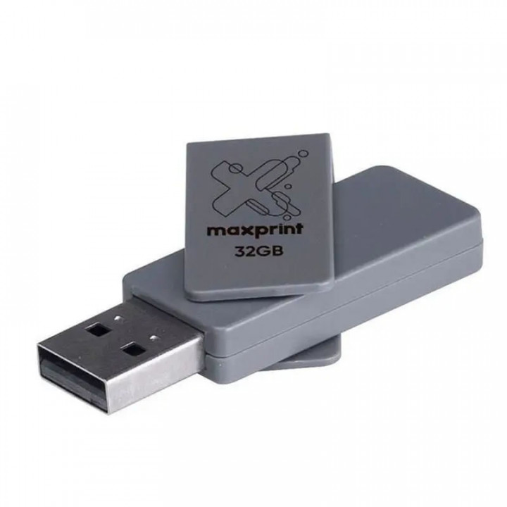 Pen Drine Maxprint Twist 32GB, USB 2.0, Preto - 50000009
