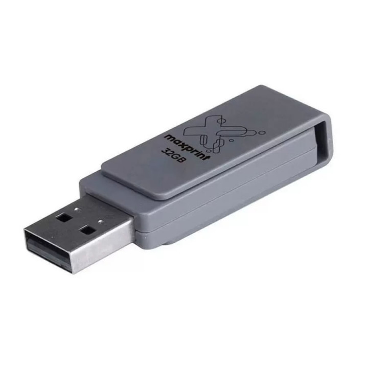 Pen Drine Maxprint Twist 32GB, USB 2.0, Preto - 50000009