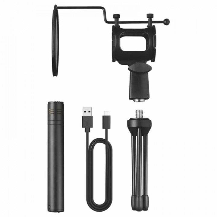 Microfone Gamer Trust GXT 241 Velica, USB, Preto - 24182