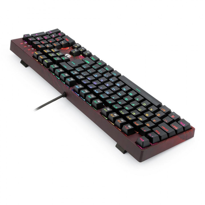 Teclado Mecânico Gamer Redragon Infernal Dragon Viserion, RGB, Switch V-Track Optical Blue - ID582