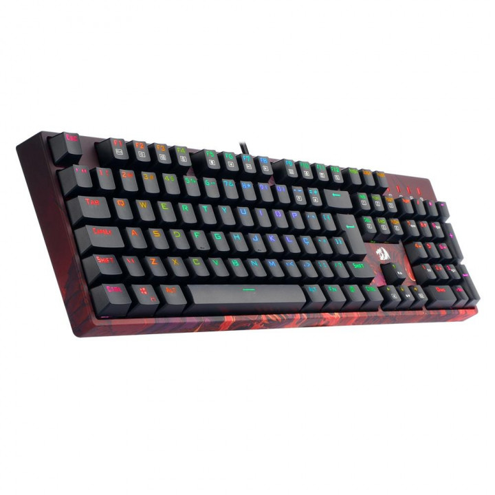 Teclado Mecânico Gamer Redragon Infernal Dragon Viserion, RGB, Switch V-Track Optical Blue - ID582