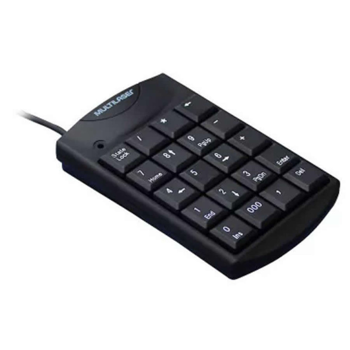 Teclado Numérico Multilaser, USB, Preto - TC229