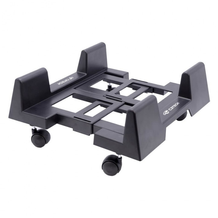 SUPORTE PARA GABINETE C3TECH COM RODINHAS - SC-20BK