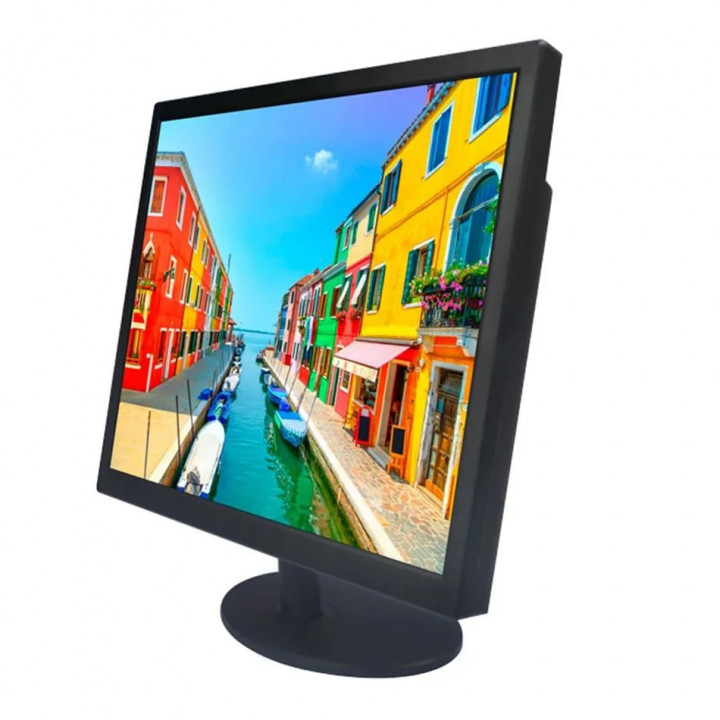 Monitor PCTOP 17" LED, Full HD, HDMI/VGA, Preto - MLP170HDMI
