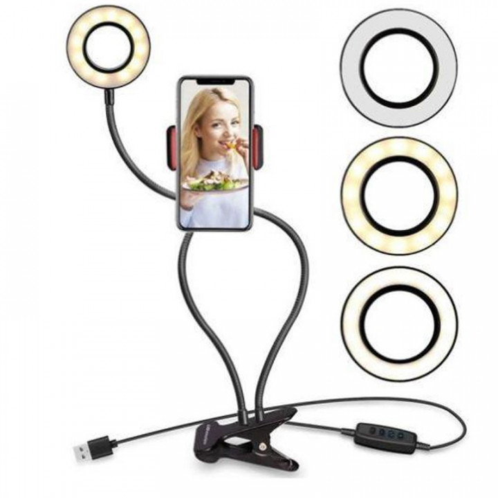 Iluminador LED Ring Light X-Cell, Preto - 0582