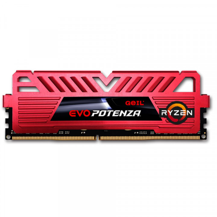 Memória Geil Evo Potenza, 8GB, 3000MHz, DDR4, Vermelha - GAPR48GB3000C16ASC