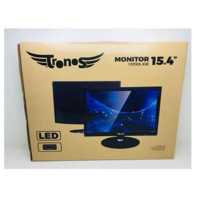 Monitor Tronos TN 15.4" LED, Widescreen, Preto - 15TRS-XIE-V