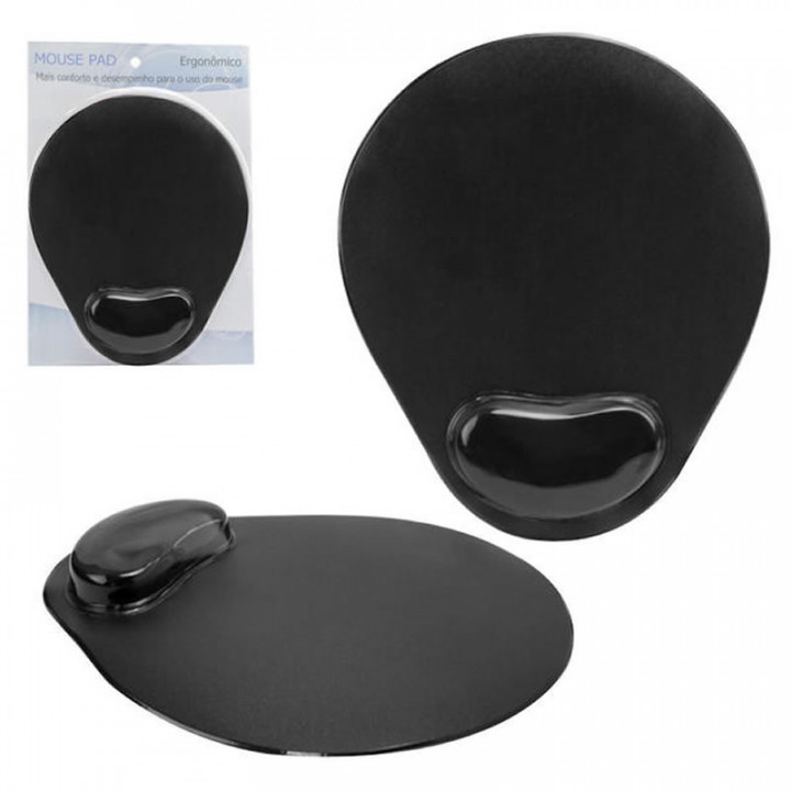 Mousepad com Apoio de Pulso em Gel Global - MP0006B