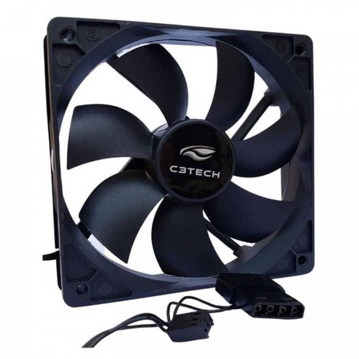 Cooler FAN C3Tech Storm, 12cm, Preto - F7-100BK