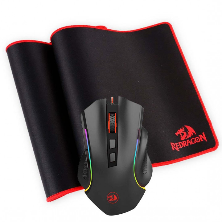 Kit Mouse e MousePad Gamer Redragon - P003 M607-BA