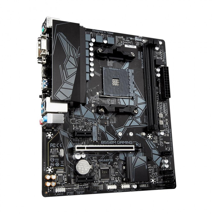 Placa Mãe Gigabyte B550M Gaming, AMD AM4, Micro ATX, DDR4
