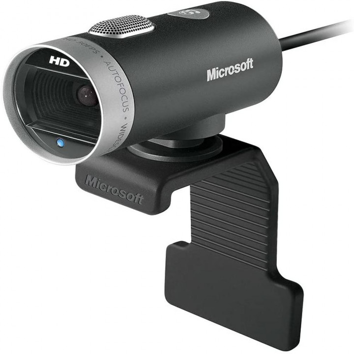 Webcam Microsoft 5MP Interpolado, Lifecam Cinema Hd 720p - H5D-00013