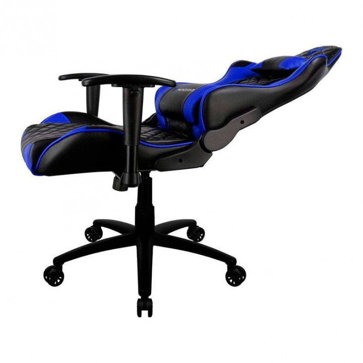 Cadeira Gamer ThunderX3 TGC12, PT/AZ, Preto/Azul