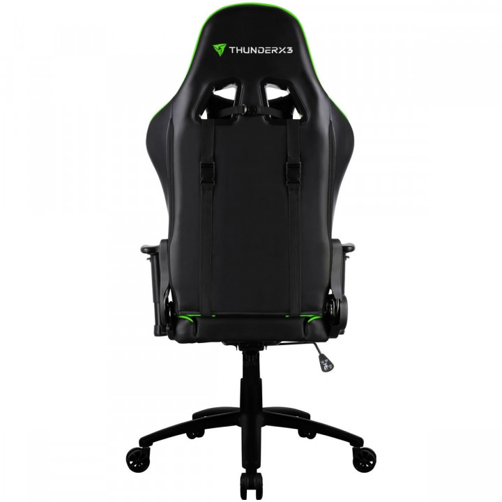 Cadeira Gamer ThunderX3 TGC12, PT/VD, Preto/Verde