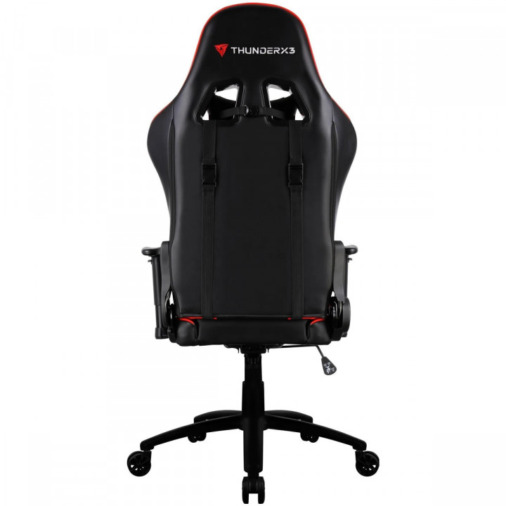 Cadeira Gamer ThunderX3 TGC12, PT/VM, Preto/Vermelho