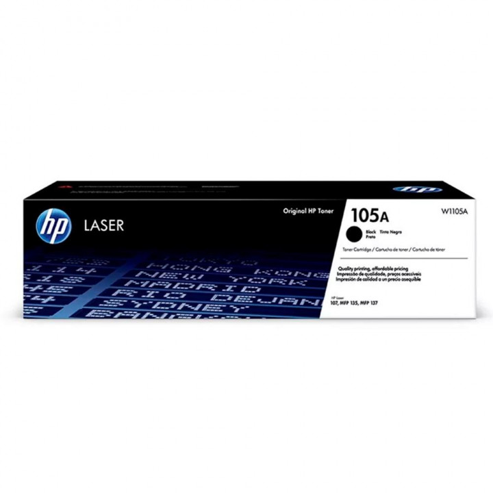 Toner HP 105A, 107A, 135A,  Preto - W1105A