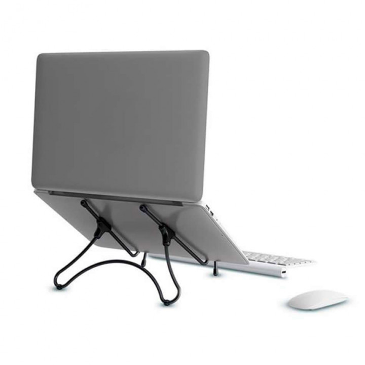 Suporte Ergonômico Para Notebook E Tablet Multilaser, Preto - AC376