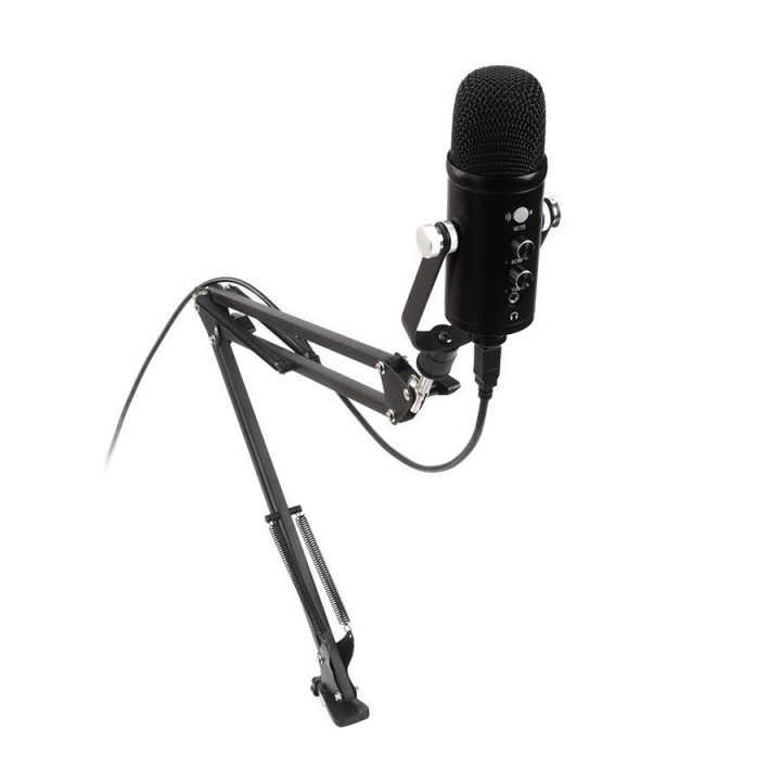 Microfone Streaming Condensador C3Tech, USB, Cardioide, Preto - MI-100BK