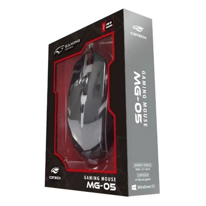 Mouse Gamer Usb Mg-05bk 1600dpi Ajustável - C3Tech