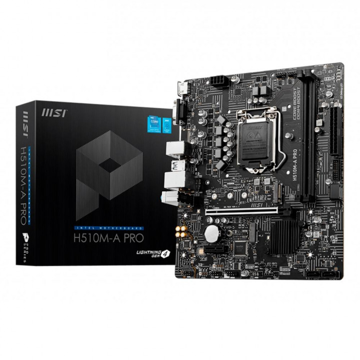 Placa Mãe MSI H510M-A PRO, Intel LGA1200, mATX, DDR4