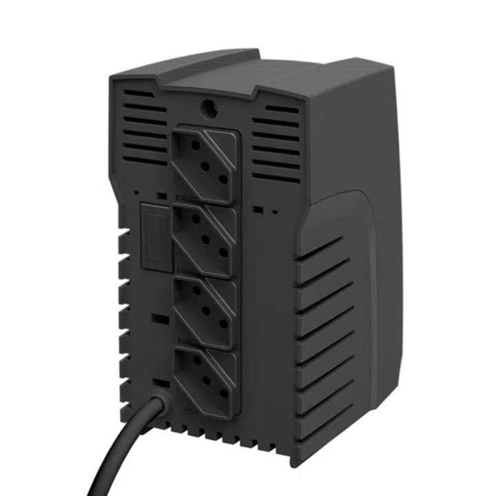 Estabilizador TS Shara Powerest 500VA, 4 Tomadas, Saida 115V, Entrada Bivolt, Preto - 9116