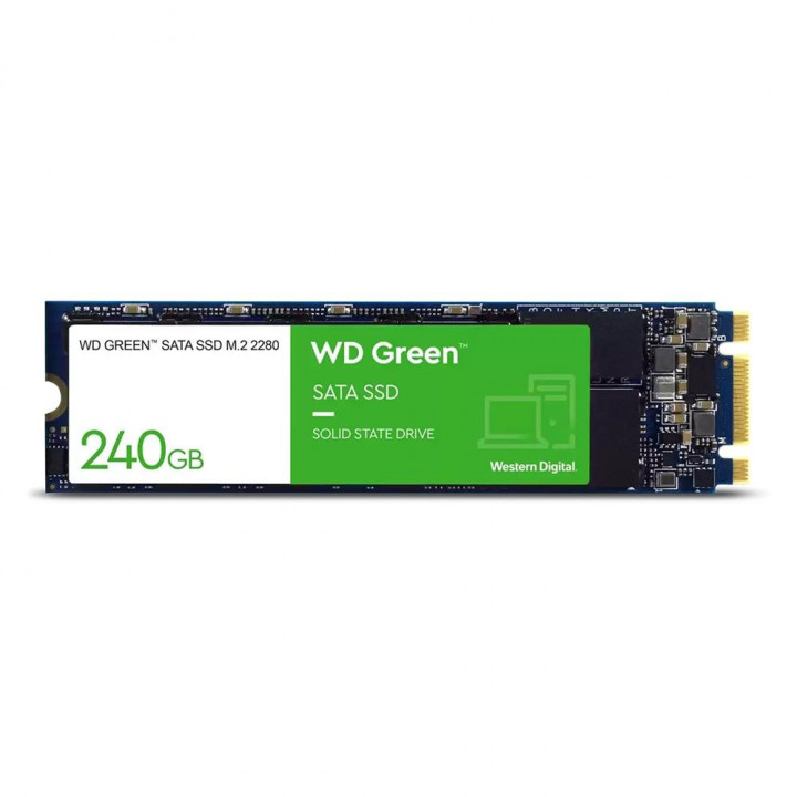 SSD WD Green, 240GB, M.2 2280 SATA III, Leitura: 545MB/s - WDS240G3G0B