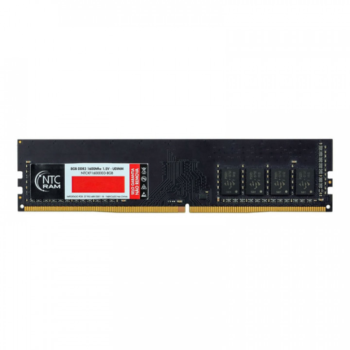 Memória NTC, 8GB, 1600MHz, DDR3 - NTCKF1600DD3-8GB