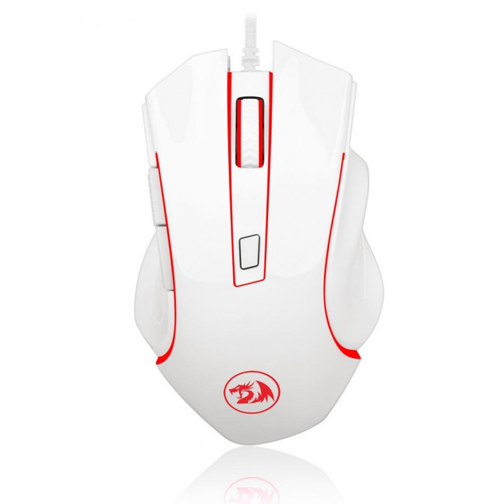 Mouse Gamer Redragon Nothosaur, 3200DPI, Com LED, Branco - M606W