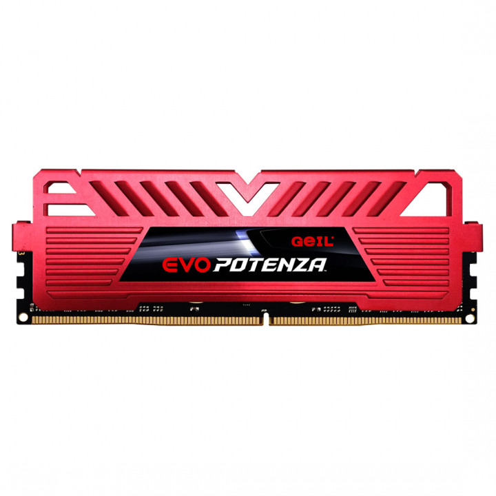 Memória Geil Evo Potenza, 8GB 2666MHz, DDR4, Red, GAPR48GB2666C19SC