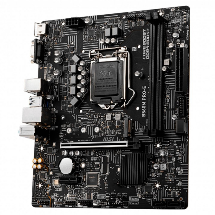 Placa Mãe MSI B560M PRO-E, LGA 1200, MATX, DDR4 - 911-7D22-074