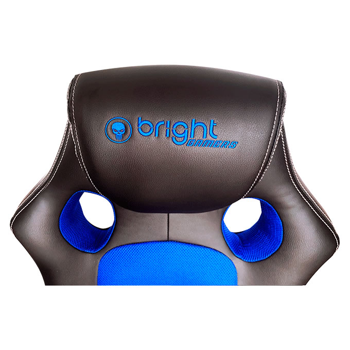 Cadeira Gamer Bright 01, Preto e Azul - 0601