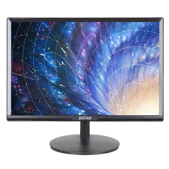 Monitor PCTOP 19" LED, 5ms, VGA/HDMI, Preto - MLP190HDMID